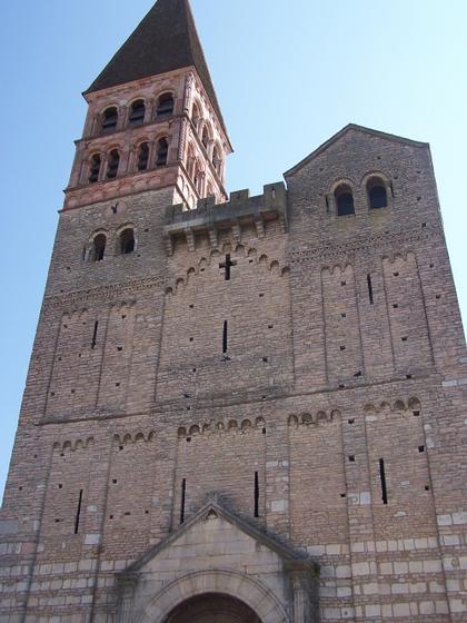 The main facade of the church