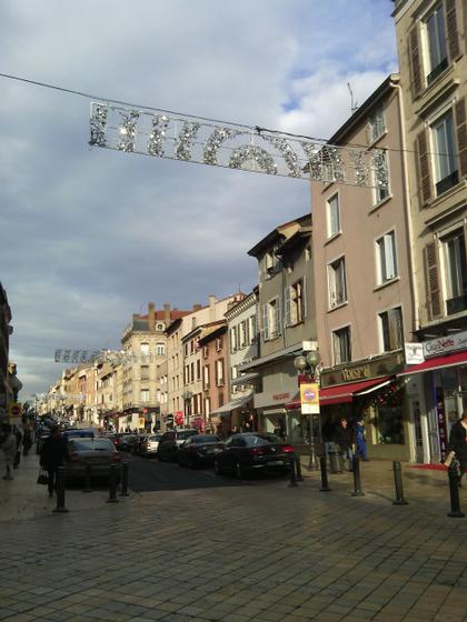 The main street in Villefranche