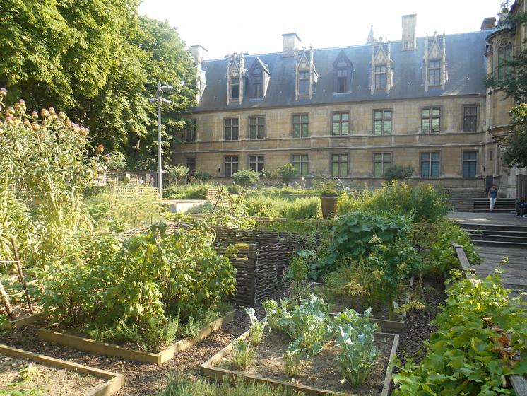 Vue d'ensmble du jardin médiéval