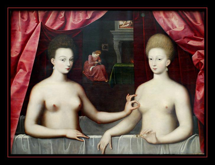 Portrait présumé de Gabrielle d'Estrée et sa soeur