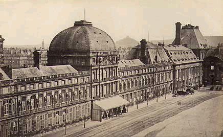 Le Palais des Tuileries vu du Louvre (disparu)